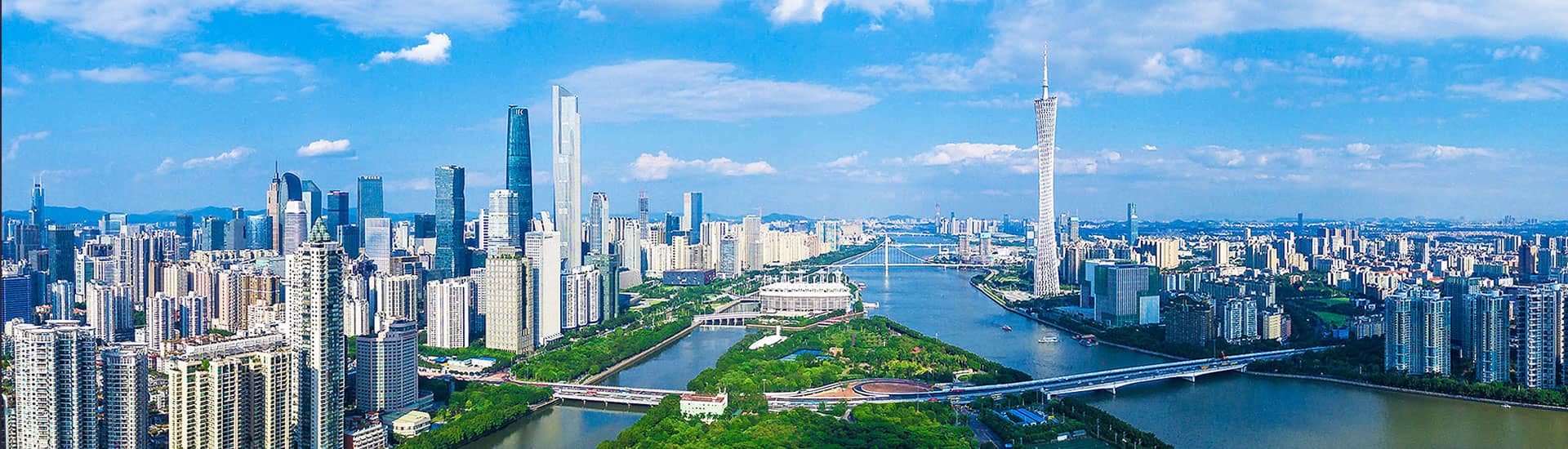 广州塔珠江新城背景